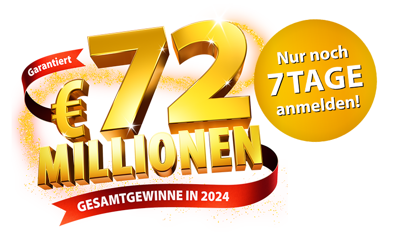 Garantiert 72 Millionen Euro Gesamtgewinne in 2024!